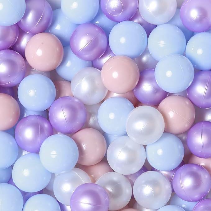GOGOSO Ball Pits Balls for Toddlers Pack of 50 100 200 Plastics Shape Ball Non-Phthalate Non-BPA Non-Toxic 2.2-Inch Crush Proof Play Balls