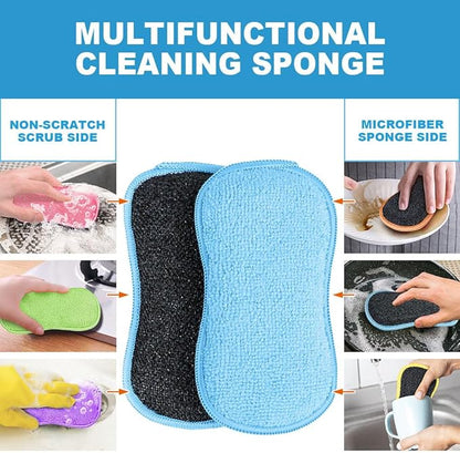 HOMEXCEL 6 Pack Multi-Purpose Scrub Sponges Kitchen, Dish Sponge, Non-Scratch