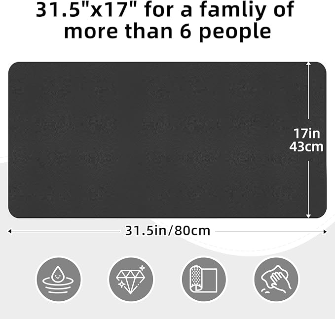 LOPNUR Kitchen Dish Drying Mat, 31.5"x17" Extra Large Dish Drying Mats