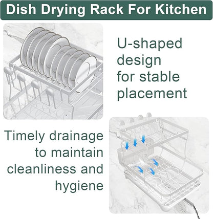 LIYI Dish Drying Rack, Large Dish Rack