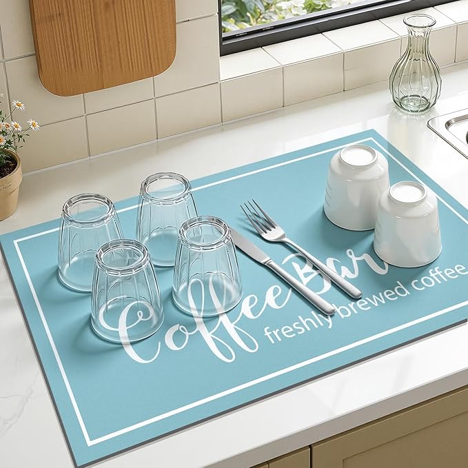 Findosom Dish Drying Mat, Cuttable Drying Mat