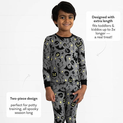 Little Sleepies Two-Piece Pajama Set for Boys & Girls, Soft Viscose from Bamboo Toddler Pajamas for Kids, Family Matching PJs