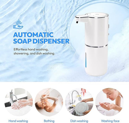 2 Pack Automatic Foaming Soap Dispenser, Touchless Foam Soap Dispenser