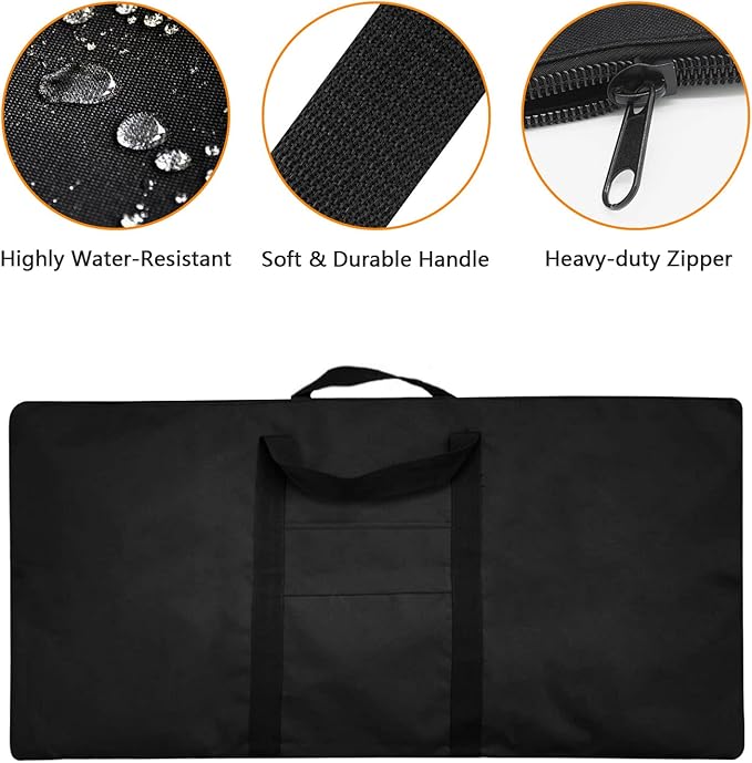 Griddle for Camp Chef 14" 2-Burner Stove Cooking Systems, Professional Carbon Steel Flat Top Griddle with Carry Bag for Camp Chef Outdoor Cooking Equipment, 14 x 32 Inch, Black