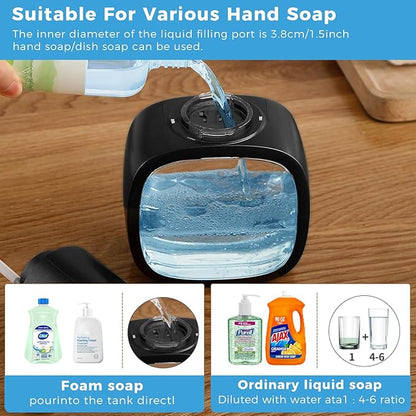 Automatic Foaming Soap Dispenser, 17oz/500ml Touchless Rechargeable