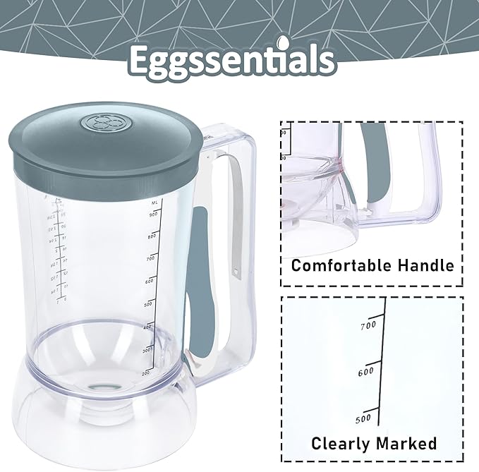 Eggssentials Pancake Dispenser – Easy Control Cake Mix Dispenser