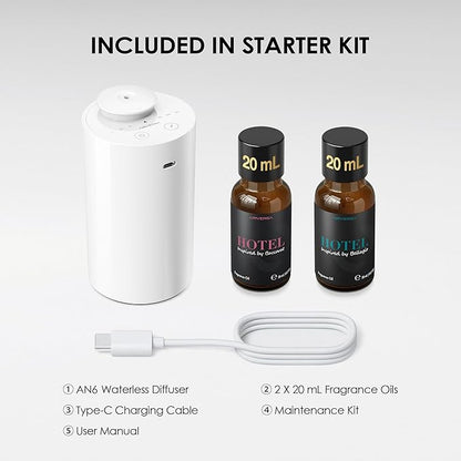 Airversa Waterless Essential Oil Diffuser Starter Kit
