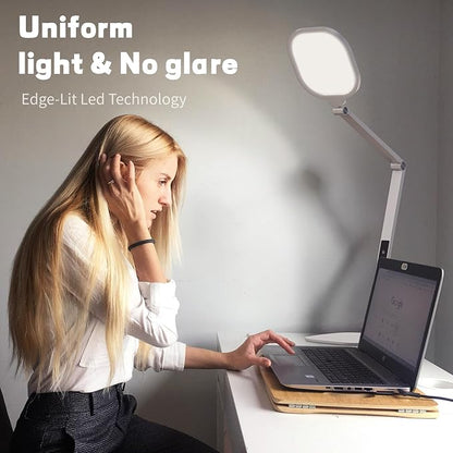 LED Desk Lamp for Home Office, Desk Light for Video Call, 3 Color Temperature
