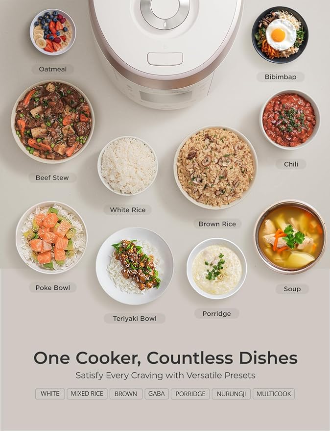 CUCKOO High Pressure Rice Cooker 10-Cup Uncooked / 20-Cup Cooked