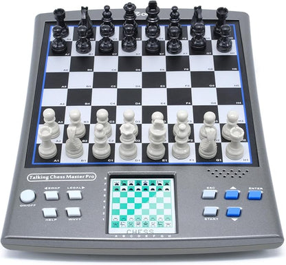 iCore Electronic Chess Set, Talking Computer Chess Board, 100 Preset Exercises, 5 Levels, 40 Famous Electronic Chess Games for Kids & Adults
