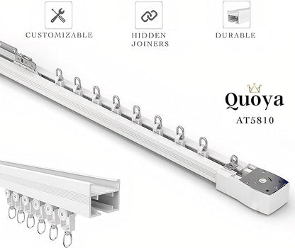 Quoya Smart Electric Curtain Track AT5810【Up to 3m