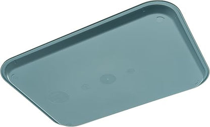 Carlisle FoodService Products Cafe Plastic Fast Food Tray, 12" x 16", Slate (Pack of 2)
