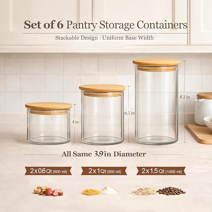 ComSaf Glass Storage Containers