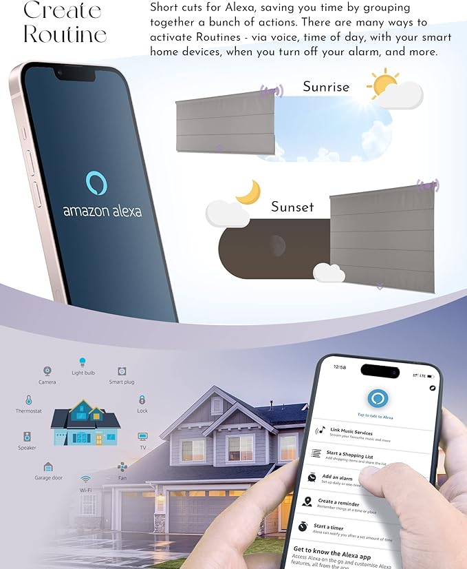 Graywind Smart Roman Shades Compatible