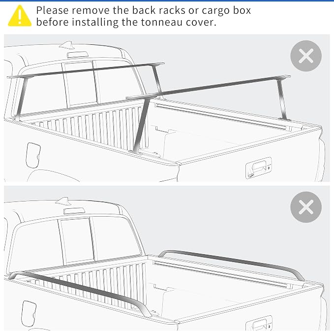 oEdRo Soft Tri-fold Truck Bed Tonneau Cover On Top Compatible with 2015-2026 Chevy Colorado/GMC Canyon with 5ft Bed, Fleetside