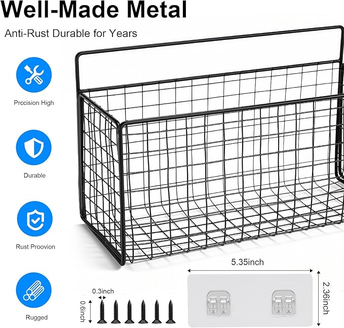 2 Pack Large Adhesive Cabinet Organizer