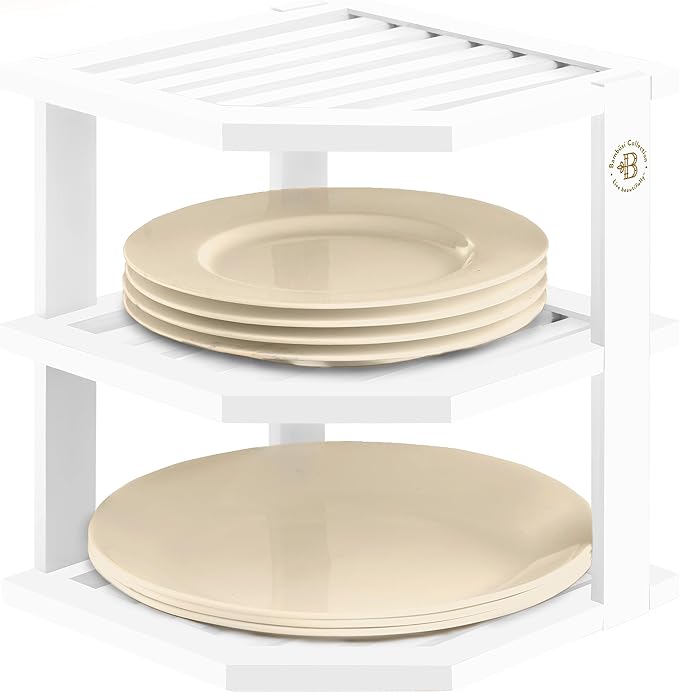 Bambüsi Plate Organizer for Cabinet