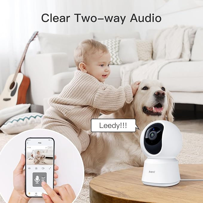 ARENTI 5G Indoor Security Camera, 4MP Pet Camera