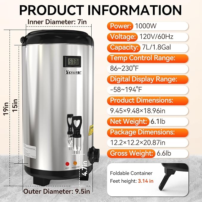 Electric Insulated Beverage Dispenser