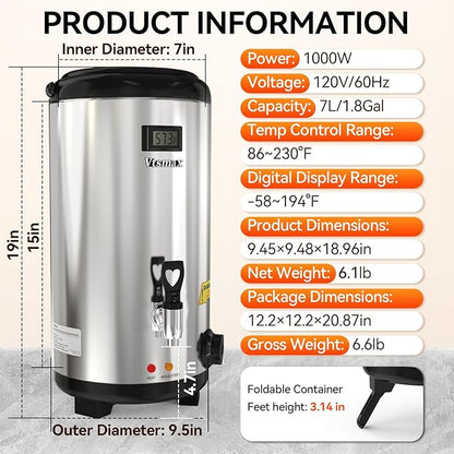Electric Insulated Beverage Dispenser
