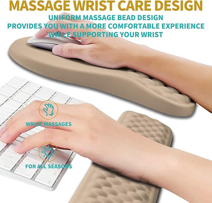 Hokafenle 2 in 1 Ergonomic Mouse Pad Wrist Support & Wrist Rest