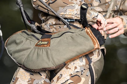 Hunter Safety System Saddle Muff: Essential Cold Weather Gear for Hunting or Fishing - Polar Fleece Hand Warmer with J-Hooks & Storage Pockets - Top Hunting Accessories for Comfort & Protection