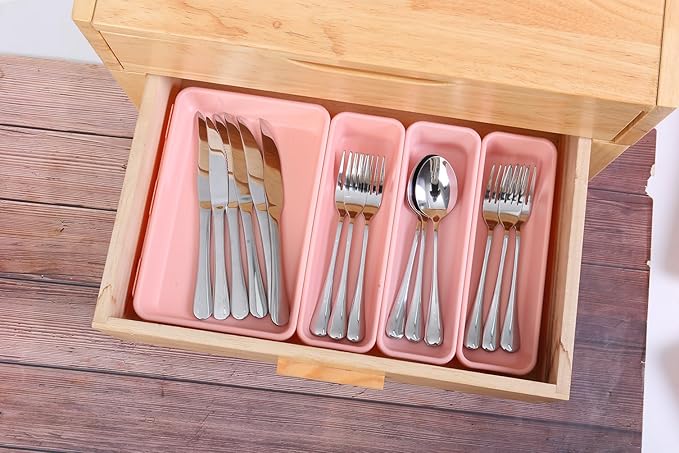 Kutesna 15 PCS Interlocking Desk Drawer Organizer Separator