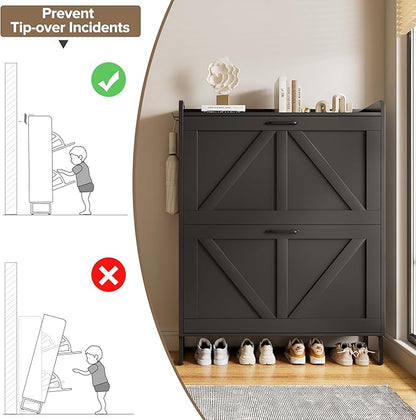 EOYUTLLY Shoe Cabinet for Entryway