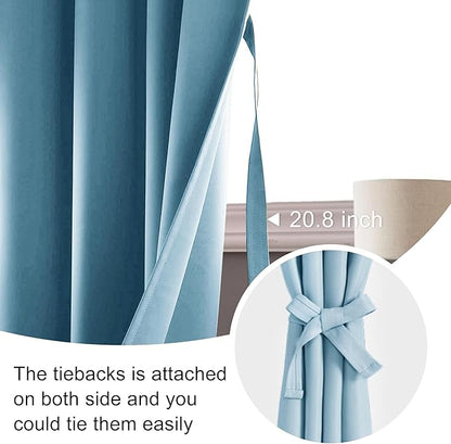JIUZHEN Blackout Curtains for Bedroom