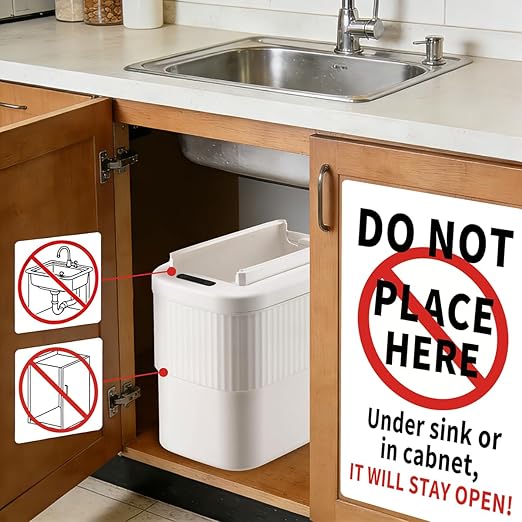 Sensor Hanging Trash Can with Lid 2.5 Gallon, Motion Sensor Garbage Can