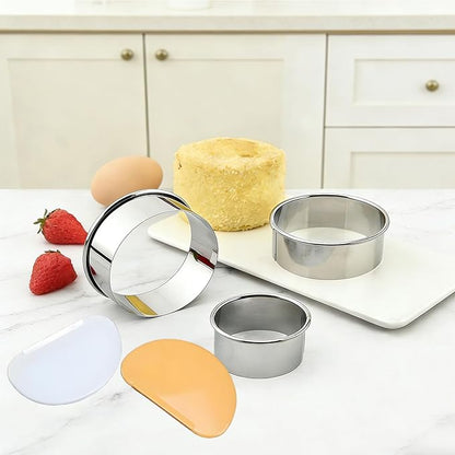 8pc Round & Circle Cookie Cutter Set