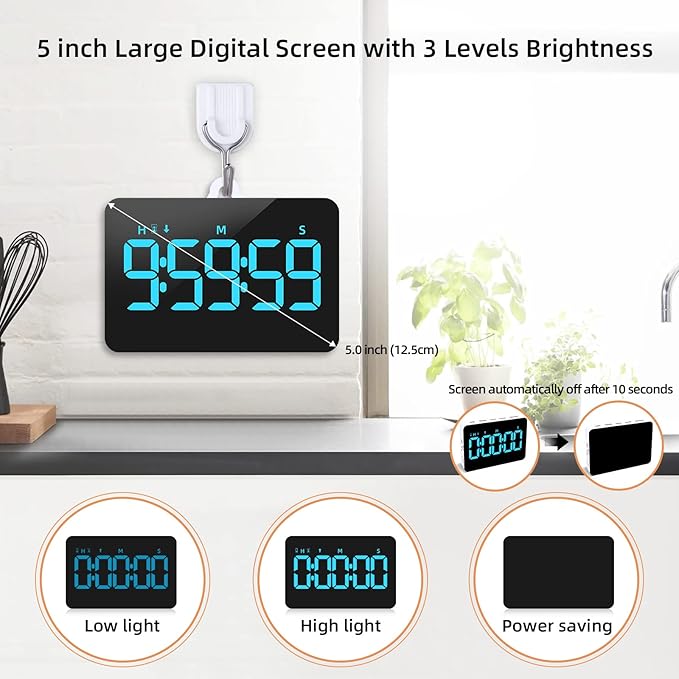 Rechargeable Digital Kitchen Timer