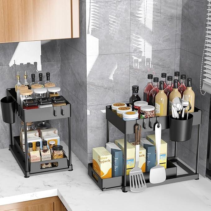 2 Pack Under Sink Organizer