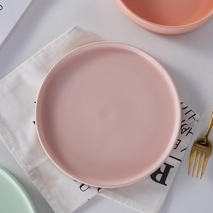 Stone lain Stella Dinner Plate 6-Piece Set, Round, Porcelain, Blush