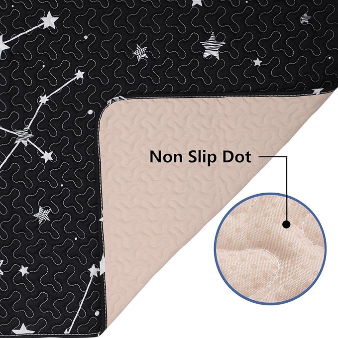 50x50 Play Mat for Playpen Foldable Baby Play Mat Large Tummy Time Mat, Non Slip Washable Baby Play Mats for Floor, Portable Travel Baby Crawling Mats for Toddlers and Infants