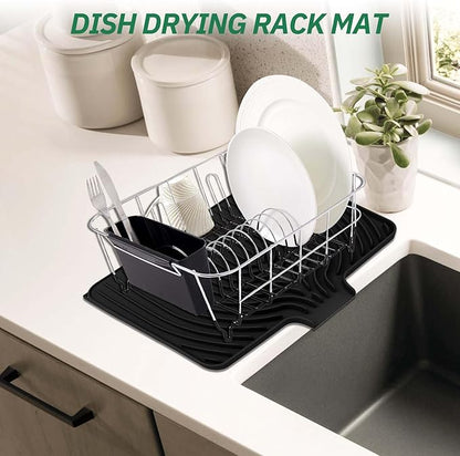 GUUKIN Dish Drying Mat, 17.7" x 11.8 " Drying Matt Kitchen Counter, Non-Slip