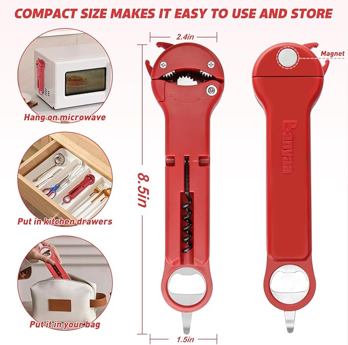 7 in 1 Jar Opener Bottle Opener and Wine Opener
