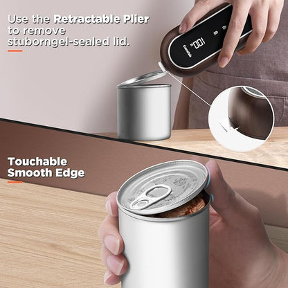 Canslab Turbo - Auto Shut Off Rechargeable Electric Can Openers - LED Battery