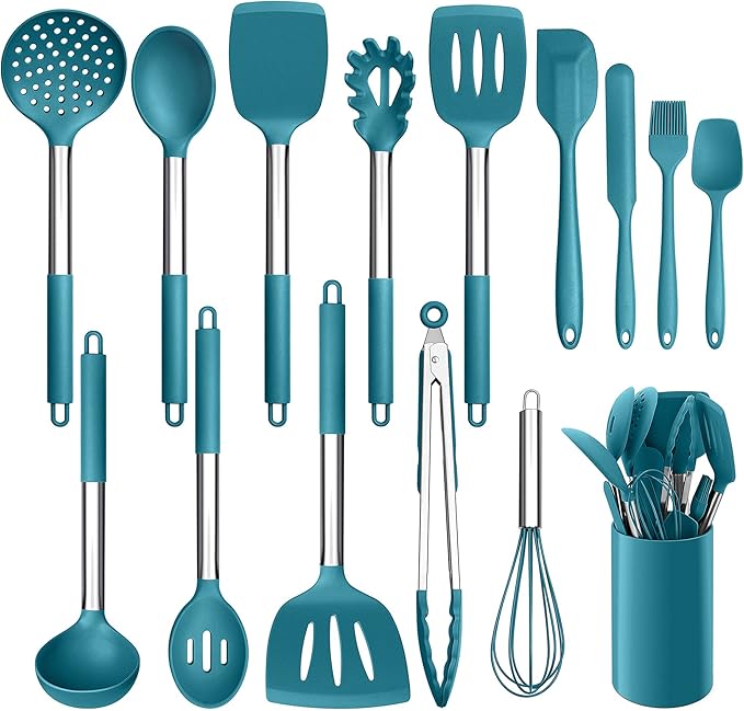 LIANYU 15-Piece Kitchen Cooking Utensils Set