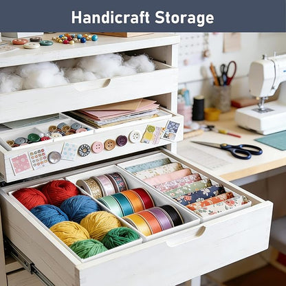 DIMJ Drawer Organizer Clothes- 26 Pack Baby Dresser Organizer