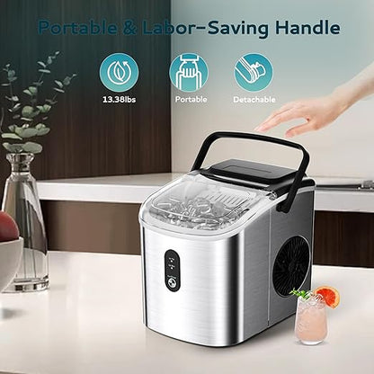 EUHOMY Ice Maker Countertop, Portable Ice Machine