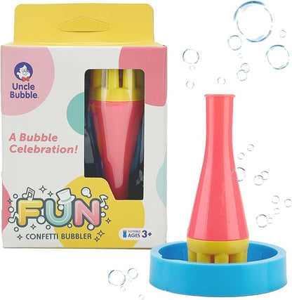 Uncle Bubble Blower for Kids and Toddlers, Uncle Bubble Mini Bubble Blower Makes Thousands of Bubbles Ease, Durable Outdoor Toy