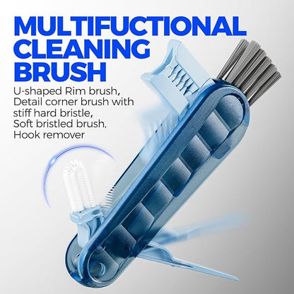 6 Pack Holikme 4 in 1 Cup Lid Cleaning Brush Set