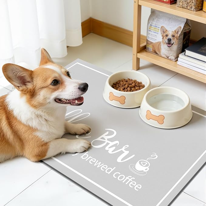 Findosom Dish Drying Mat, Cuttable Drying Mat
