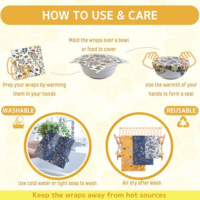 BYTTME Reusable Beeswax Wrap
