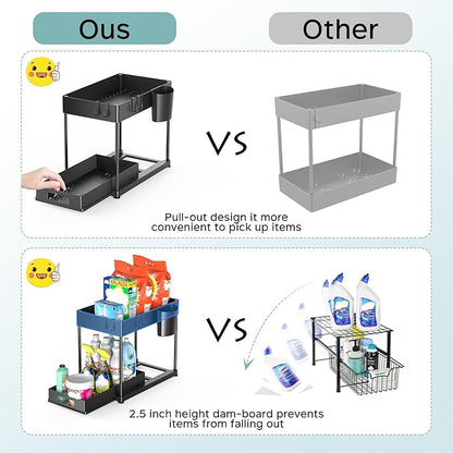 2 Pack Under Sink Organizer