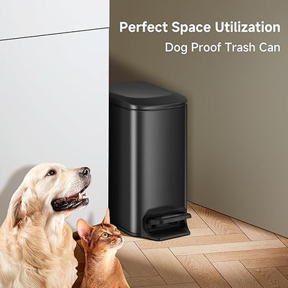 TIPGO Slim Bathroom Trash Can