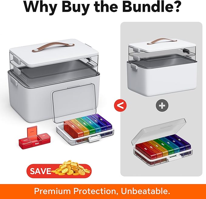 CTIME 3-Tier Medicine Organizer