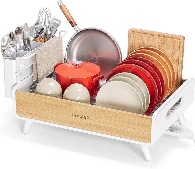 Urackify Dish Drying Rack for Kitchen Counter