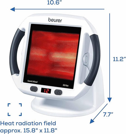 Beurer IL50 Infrared Heat Lamp Heated Red Light Therapy Lamp